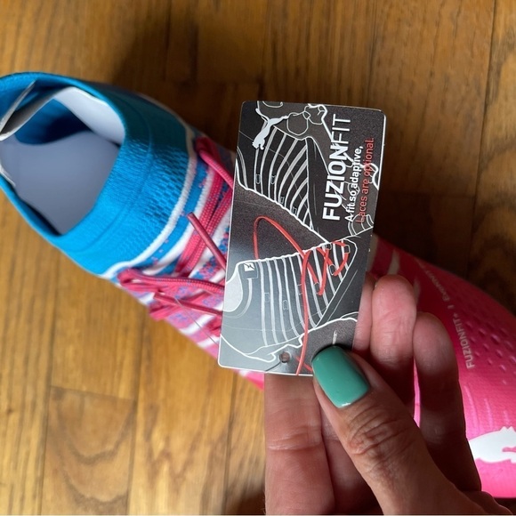 NEW Puma Future Z 1.4 Create Pro Cage Cleats Sunset Pink Blue Size 11 NWT - Picture 3 of 5